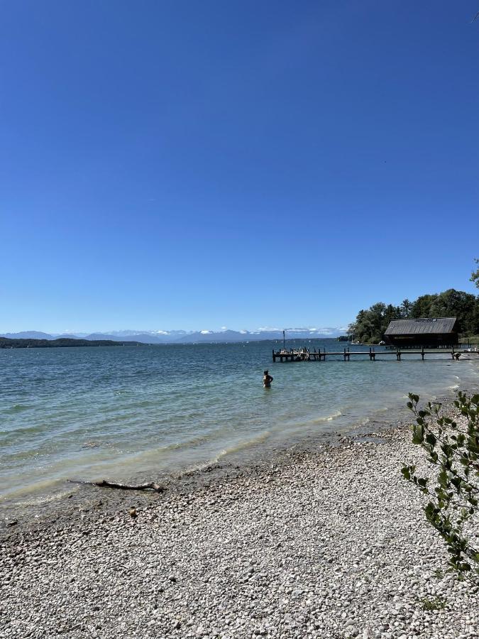 Casa Verde: Kueche, Tv, Nespresso, Im Gruenen Starnberg Esterno foto